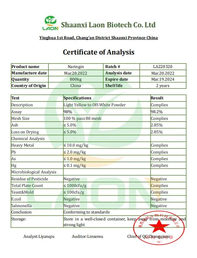 Supply Citrus Paradisi Extract Grapefruit Extract Naringin 98% Powder